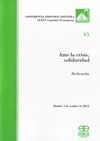 Ante la crisis