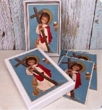 Estampas comunión Ferrándiz “Jesús cruz” (Caja 50 uds)
