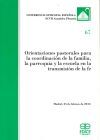 Orientaciones pastorales para la coordinación de la familia