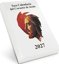 Taco calendario 2027 del Corazón de Jesús (clásico con imán)