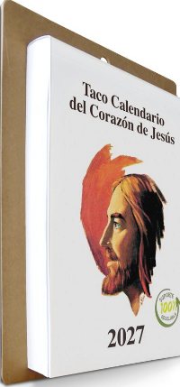 Taco calendario 2027 del Corazón de Jesús (gigante)