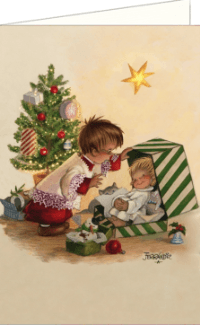 Postal Ferrandiz "Regalo sorpresa"